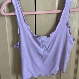 Shein lettuce edge tank top